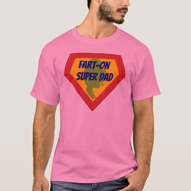 Camiseta Funny Fart-On Super Dad (Anverso)