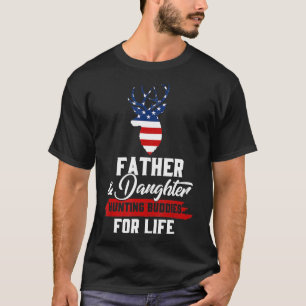 Camiseta Funny Father And Daughter Hunting Buddies For Life