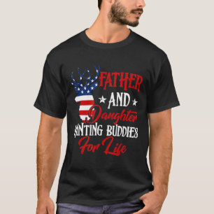 Camiseta Funny Father And Daughter Hunting Buddies For Life