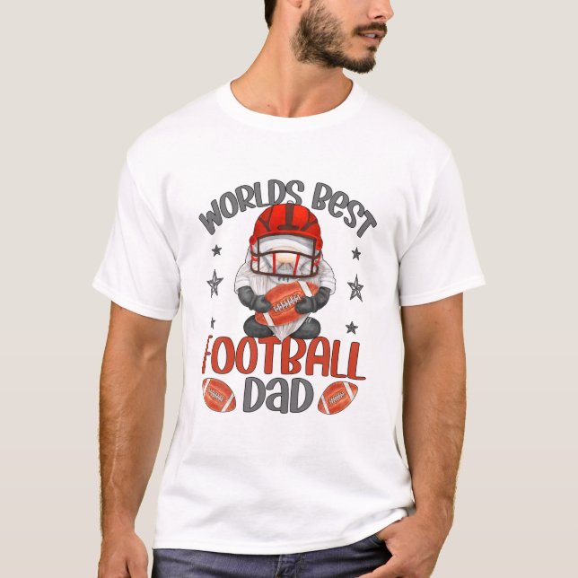 Camiseta Funny Fathers Day Fútbol Gnome mundo mejor fútbol (Anverso)