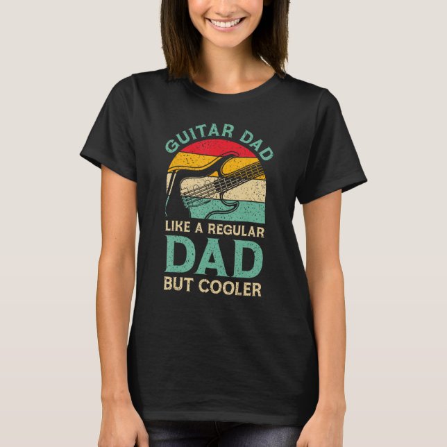Camiseta Funny Fathers Day Guitar Dad For Guitarist Music L (Anverso)