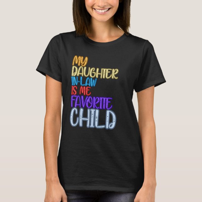 Camiseta Funny Fathers Day tees My Daughter-in-law Is My Fa (Anverso)
