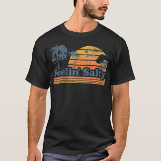 Camiseta Funny Feelin Salty Beach vacaciones de verano Vint