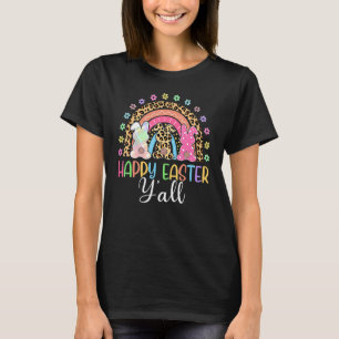 Camiseta Funny Feliz Eester Con Pequeños Conejitos Más Agra