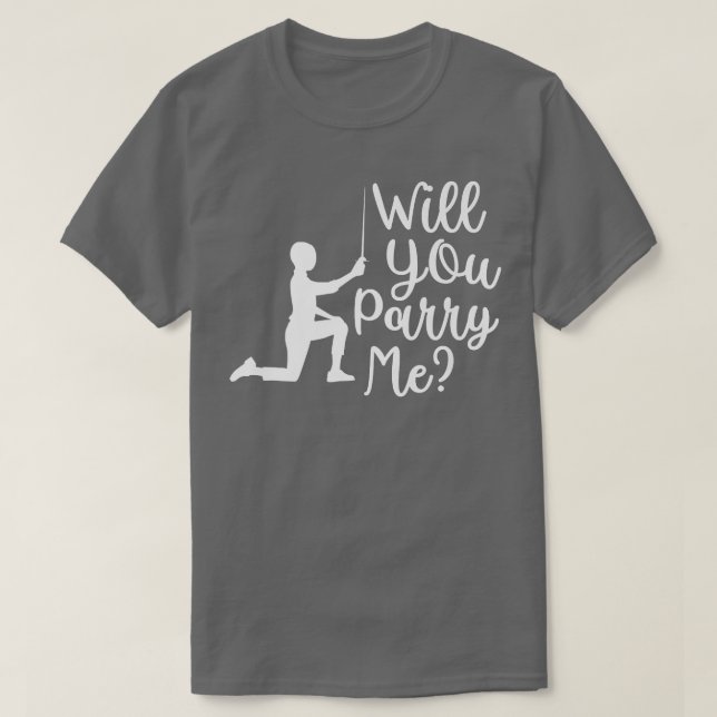 Camiseta Funny Fencer Fencing Groom Bride Rapier Saber Duel (Diseño del anverso)