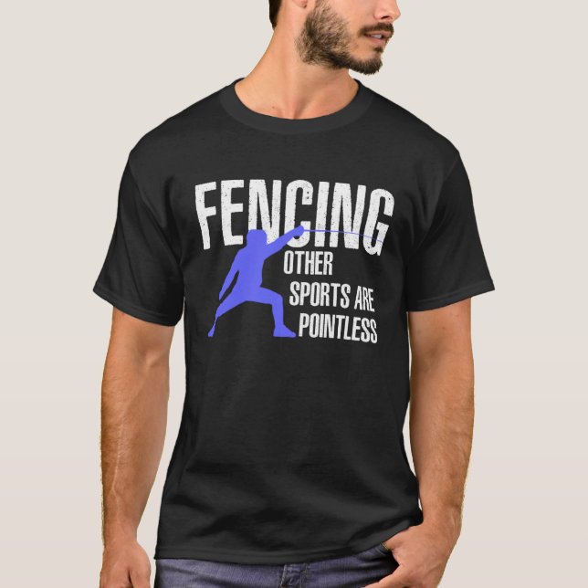 Camiseta Funny Fencing T-Shirt Swordsmanship T-shirt -Sword (Anverso)