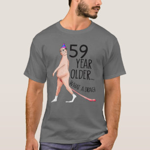 Camiseta Funny Fiesta De 59 Años Nacida En 1965