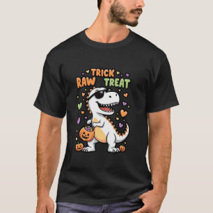 Camiseta Funny Fiesta de Halloween Trick Rawr Treat Tee Tre