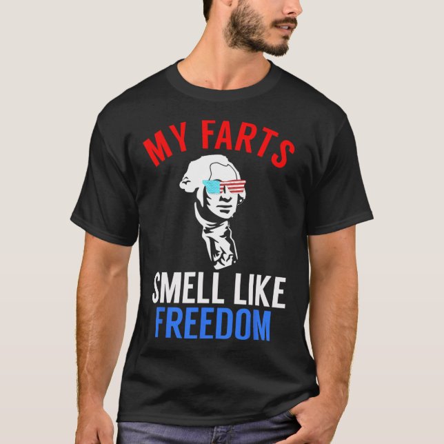Camiseta Funny Fiesta del 4 de julio - Funny George Washing (Anverso)