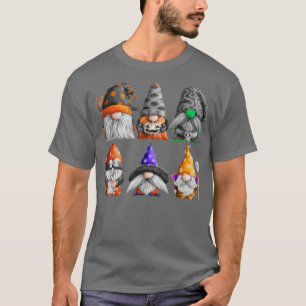 Camiseta Funny fiesta Halloween Gnomes Cute Calabaza de Oto