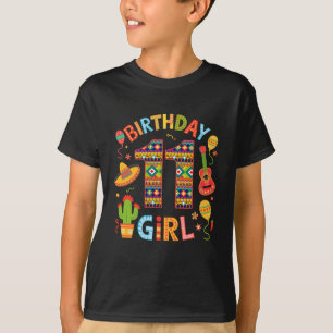 Camiseta Funny Fiesta mexicana 11º Chica de cumpleaños Fies