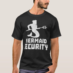 Camiseta Funny Fiesta Shell Ocean de la Sirena de Seguridad