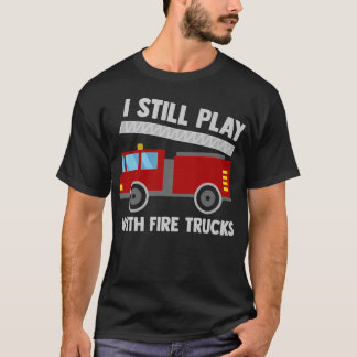 Camiseta Funny Fire Truck Toy Boys Firefighter Tools Firema
