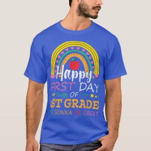Camiseta Funny First Day Of First Grade Back To School For