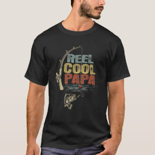 Camiseta Funny Fisherman Vintage Reel Guay Papa