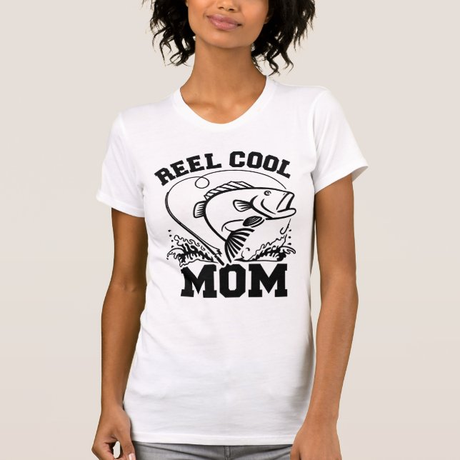 Camiseta Funny Fisherwoman Mom Tee (Anverso)