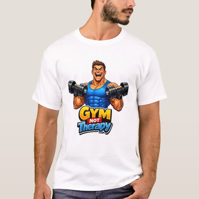 Camiseta Funny Fitness Humor Artwork – Gym Meme (Anverso)