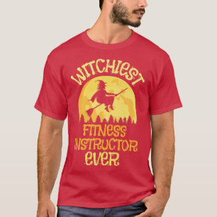Camiseta Funny Fitness Instructor Witch Halloween Humor 391