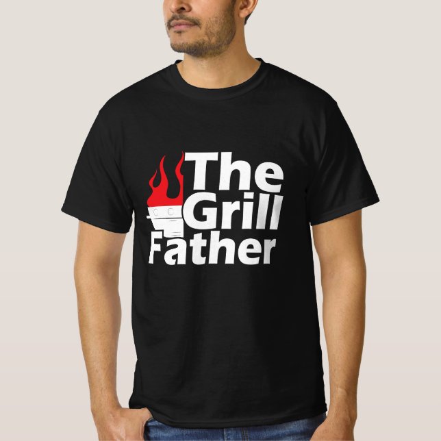 Camiseta Funny Flames Grillfather (Anverso)