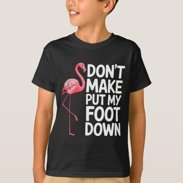 Camiseta Funny Flamingo Design For Men Women Kids Bird Nk F (Anverso)