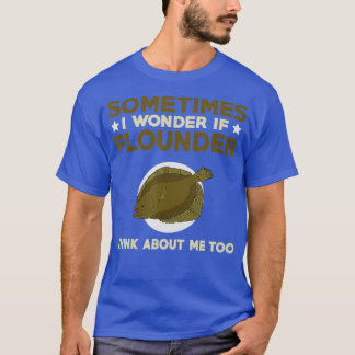 Camiseta Funny Flounder Pesca Cita Amor Saltwater Flatfi