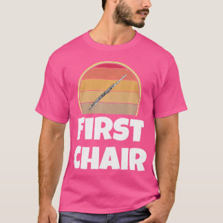 Camiseta Funny Flute Player First Chair Band Orchestra