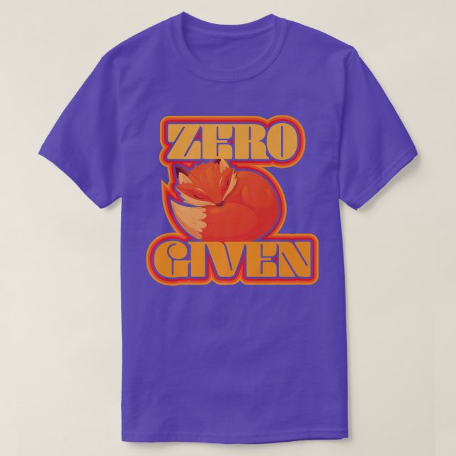 Camiseta Funny Fo I Just Really Like Foes Zero fo given Pre (Diseño del anverso)