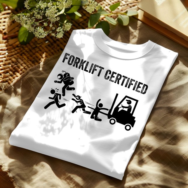 Camiseta Funny Forklift Operator certificado: Master of Lif (Subido por el creador)