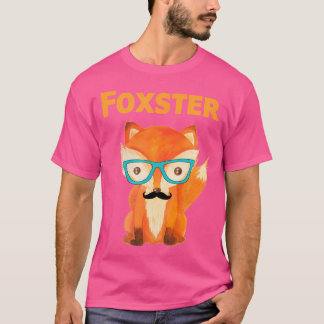 Camiseta Funny Fox Foxster Hipster Cute Pun