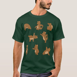 Camiseta Funny Francés Bear Yoga Pose Namaste Bear Lover