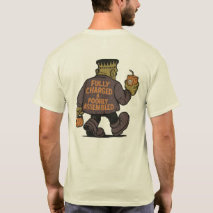 Camiseta Funny Frankenstein Halloween Personalizado Diseño