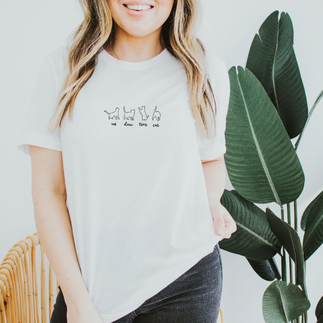 Camiseta Funny French Cat Quote And Line Illustration (Subido por el creador)