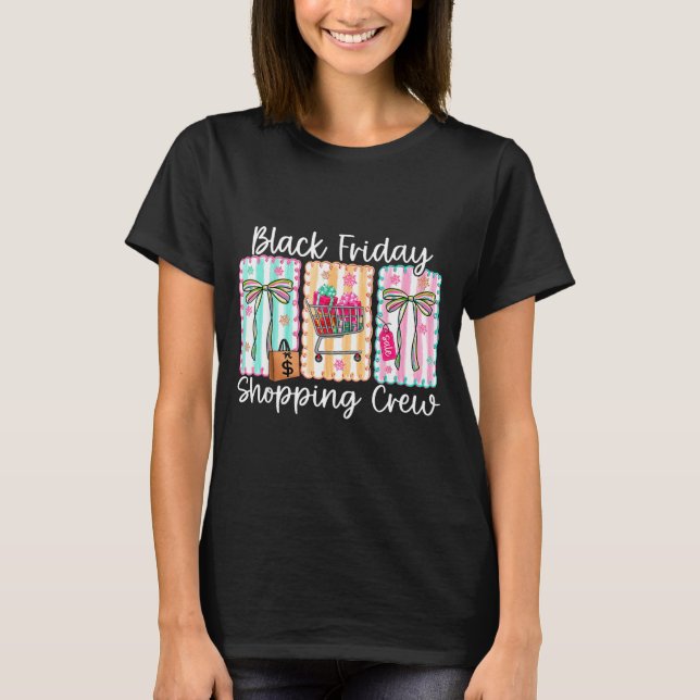 Camiseta Funny Friday Shopng Crew Christmas Black Shopng Fa (Anverso)