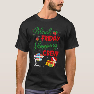 Camiseta Funny Friday Shopping Crew Navidades Black Shoppin