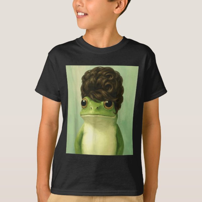 Camiseta Funny Frog Beehive Bob Haircut Meme  (Anverso)