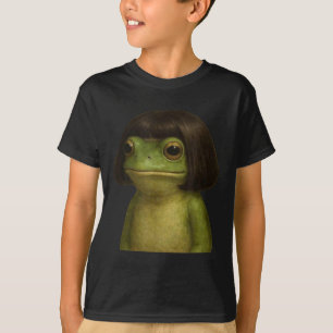 Camiseta Funny Frog Chica Bob Hair Meme Art