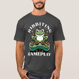 Camiseta Funny Frog Gamer, Retro Video Game Controller