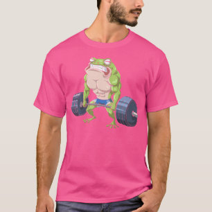 Camiseta Funny Frog Halterofilia Levantamiento mortal Fitne