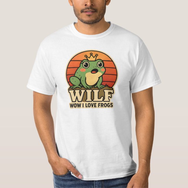 Camiseta Funny Frog – WILF Wow Me Encantan Las Ran (Anverso)
