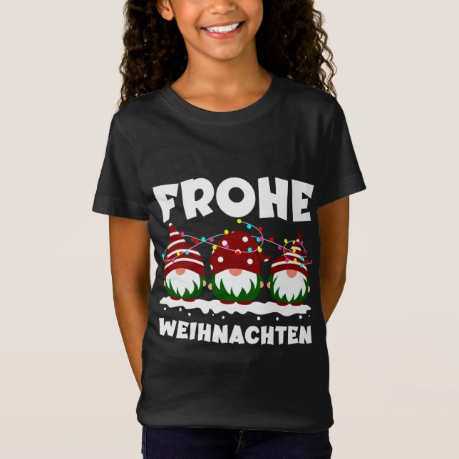 Camiseta Funny Frohe Weihnachten Wnomes Fam (Anverso)