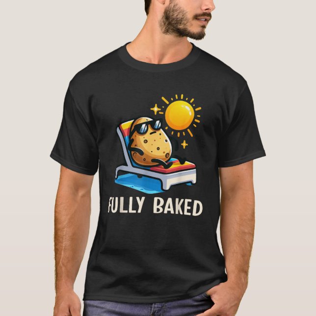 Camiseta Funny Fully Baked Potato Graphic For Kids  (Anverso)
