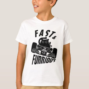 Camiseta Funny FURRurious car drive cat