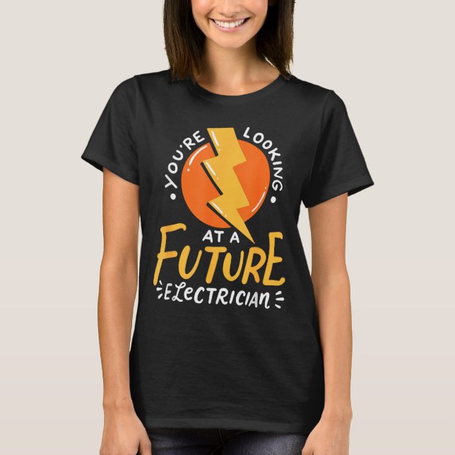 Camiseta Funny Future Electrician Electrical Engineer  (Anverso)