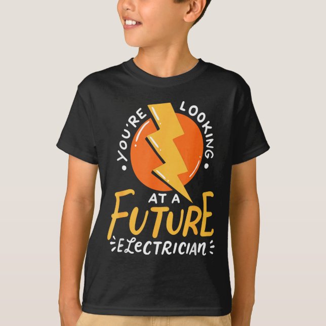 Camiseta Funny Future Electrician Electrical Engineer  (Anverso)