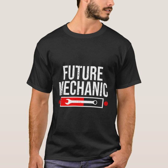Camiseta Funny Future Mechanic Guay Auto Mechanings H (Anverso)