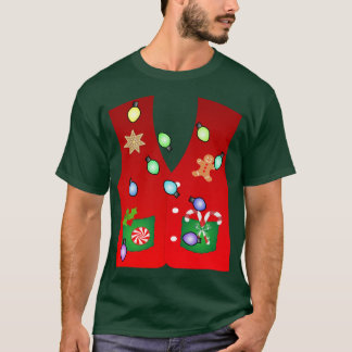 Camiseta Funny galleta de pan de jengibre navidades feos su