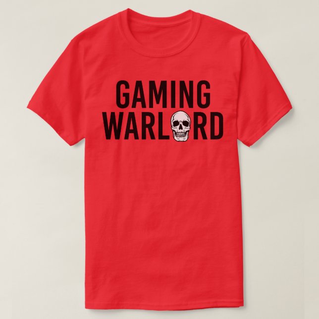 Camiseta Funny Gamer Gift Gaming Warlord (Diseño del anverso)
