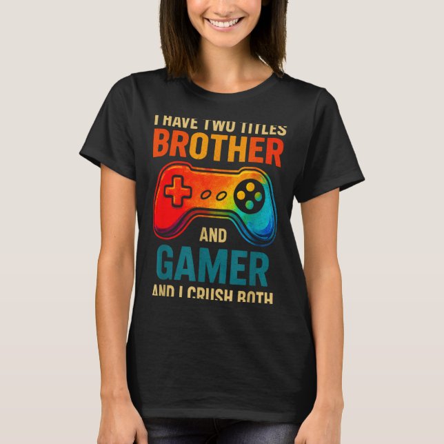 Camiseta Funny Gamer Graphic Tee For Boys Teens Kids Video  (Anverso)