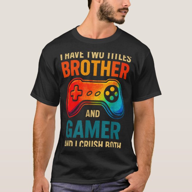 Camiseta Funny Gamer Graphic Tee For Boys Teens Kids Video  (Anverso)