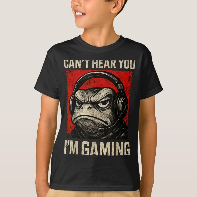 Camiseta Funny Gamer Mpy Frog Art Men Women Boys Video Gami (Anverso)